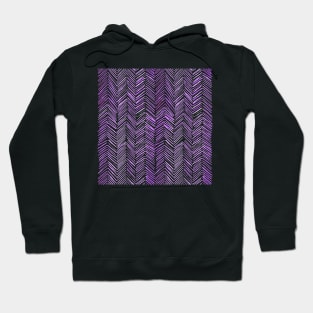 Watercolor Herringbone Pattern - Lilac Hoodie